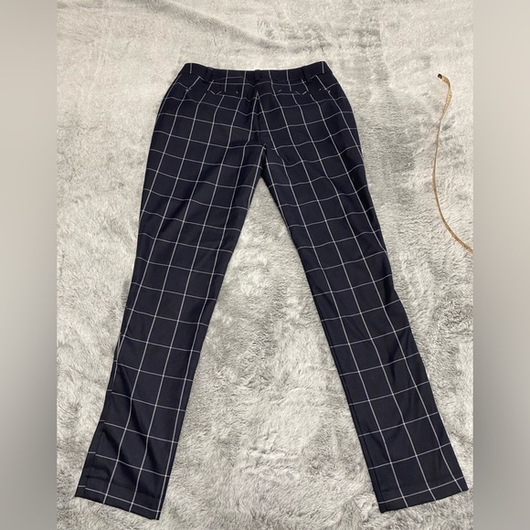 Buy 2 Get 1 - Black straight checked pants - Picture 3 of 6